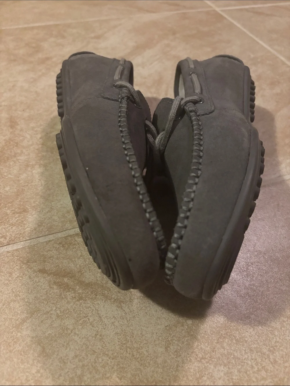 Cole Haan TODS inspired gray Grant deck Boat Slip-On Driving Loafer Shoes